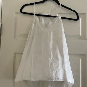 COPY - Cami NYC white tank top with lace detail size small